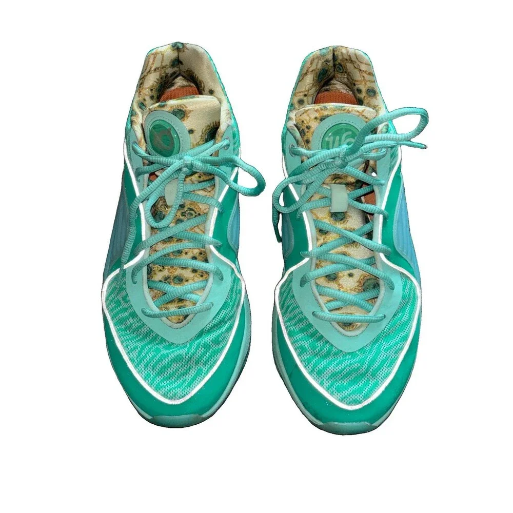 Nike KD 16 WANDA Mint Foam Metallic Sliver Sz 10 EUC